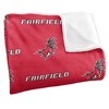 Fairfield University Logo Pattern Silky Touch Blanket White 50x60 - 3 of 4