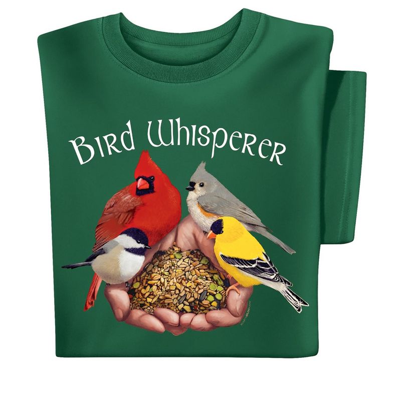 Collections Etc Bird Whisperer Graphic Short Sleeve T-Shirt, 3 of 5