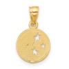 Black Bow Jewelry 14k Yellow Gold 10mm Moon and Stars Pendant - 3 of 4