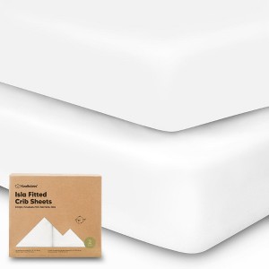 KeaBabies 2pk Isla Fitted Crib Sheets for Boys, Girls, Baby Crib Sheet, Fits Standard Nursery Crib Mattresses - 1 of 4