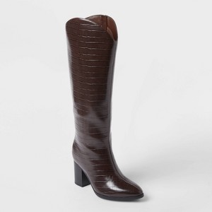 Women’s Cairo Boots with Memory Foam Insole – A New Day™ Brown - 1 of 3