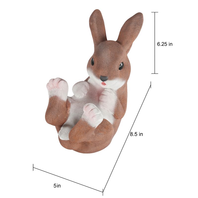 Nature Spring Decorative Resin Bunny Rabbit Figurine for Indoor and Outdoor Use, 2 of 5