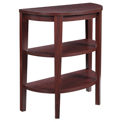 Newport 3 Shelf Console Mahogany - Breighton Home