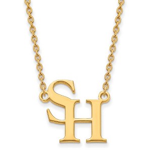 Black Bow Jewelry 10k Yellow Gold Sam Houston State Bearkats NCAA Necklace 18 Inch - 1 of 4