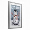 Stupell Industries Let It Snow Joyful Snowman Framed Print Under Glass Art - 2 of 4