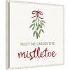 Amanti Art 22"x22" Mistletoe Wishes I by Victoria Barnes Framed Canvas Wall Art Print - 2 of 4
