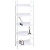 vidaXL 5-Layer Book Shelf White 23.6 in.x10.9 in.x62.4 in. Engineered Wood - 2 of 4