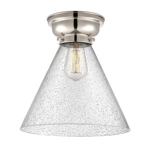 Cone - 1 Light Flush Mount In Industrial Style-11.4 Inches Tall and 12 Inches Wide - 1 of 1