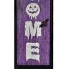39" Halloween “Unwelcome" Porch Sign, Coffin Shape - 3 of 4