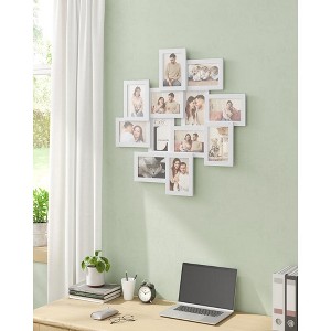 4x6 Collage Picture Frames, 12-Pack Picture Frames Collage for Wall Decor, Photo Collage Frame, Multi Picture Frame Set with Glass Front - 1 of 4