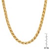 Steeltime Men's stainless steel fancy link necklace. Color Options: Silver, Gold, Oxidized - 3 of 4