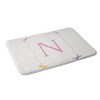 Deny Designs April Lane Art Simple Bow Monogram Memory Foam Bath Mat - 2 of 4