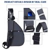 Anti-Theft Travel Sling Bag, Crossbody Chest Bag for Men & Women, Black Secure Shoulder Pouch - 4 of 4