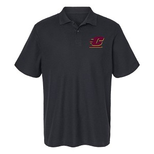 Men's Central Michigan University Primary Mark Cotton Polo Short Sleeve T-Shirt - 1 of 4
