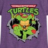 Girls' - Teenage Mutant Ninja Turtles - Raphael Breaking Through Shirt Fitted Short Sleeve Graphic T-Shirt - 2 of 4