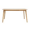 NicBex Modern Rectangle Dining Table,Kitchen Table with MDF Tabletop and Wood Legs for 2/4 Seaters,Walnut/Black Walnut/Brown - 4 of 4