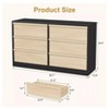 Nasitip 6 Drawer Dresser for Bedroom, Wooden Dresser Organizer with Storage, Modern Double Chest of Drawers for Living Room, Nursery - 3 of 4