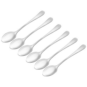 Unique Bargains 410 Stainless Steel Home Kitchen Restaurant Spoons 12 Pcs - 1 of 4