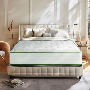 Swedrea Hybrid Mattress Breathable Medium Cooling Memory Foam Bed-in-a-Box White - 1 of 4