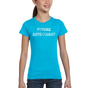 LA Pop Art Future Astronaut - Girl's Word Art T-Shirt - 1 of 4