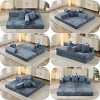 Foldable sofa bed with no bones to break, high-density foam with chenille fabric, suitable for living rooms, bedrooms, and recreation rooms. - 3 of 4