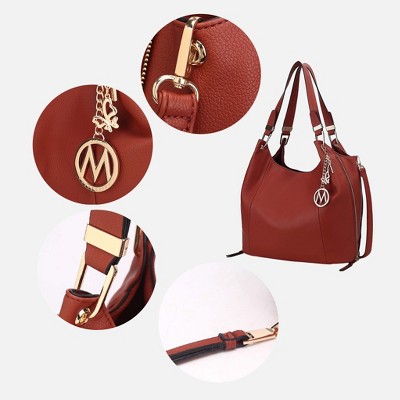 MKF Collection Calina Large Vegan Leather Shoulder Hobo Bag for Women by Mia K — фото 3