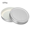 Unique Bargains Leak Proof Regular Mouth Tin Plate Mason Jar Lids 6 Pcs - 3 of 4