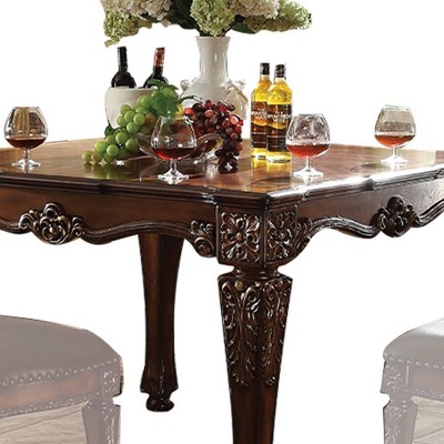 Rustic Southwestern 54" Square Counter Height Wood Table