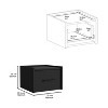 NicBex 13.8 inch Wide Floating Nightstand with 1 Drawer,Side Table with Black Handle,Bedside Table for Bedroom,Living Room - 3 of 4