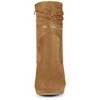 Allegra K Women's Round Toe Ankle Zip Platform High Heel Mid Calf Boots - 3 of 4
