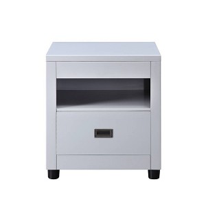 Acme Furniture Eleanor Accent Table Dove Gray Finish - 1 of 4