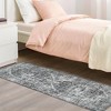 Washable Area Rugs, Floral Vintage Distressed Print Pattern Medallion Carpet, Rugs for Living Room Bedroom - 2 of 4