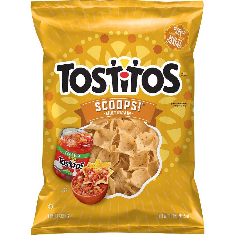 Tostitos Multigrain Scoops! Tortilla Chips-10oz, 1 of 5