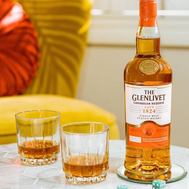 The Glenlivet Caribbean Reserve Single Malt Scotch Whisky - 750ml Bottle, 3 of 9