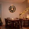 24in Pre-Lit Christmas Wreath Holiday Accent Decoration with LED Lights, Ribbon Antlers, and White Balls Indoor/Outdoor Christmas Decorations - 3 of 4