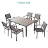 Sonkuki 7 Piece Patio Dining Set with HIPS Material Tabletop - 3 of 4