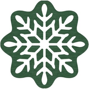 COZONY Christmas Snow Pattern Rug, Non-Slip Low Pile Machine Washable Carpet, Stain Resistant Floor Mat for Living Room, Bedroom & Holiday Decor - 1 of 4