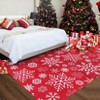 Christmas Rug Washable Solid Rug Runners for Hallways Non Slip Bathroom Rug Non Shedding Kitchen Rugs Xmas Holiday - 2 of 4