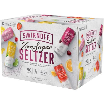 Smirnoff Spiked Sparkling Seltzer Variety Pack - 12pk/12 fl oz Slim Cans