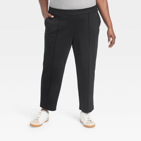 Women's High-Rise Tapered Ankle Knit Pull-On Pants - A New Day™ - image 1 of 3