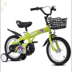 INFURNIC Bicycles 18 Inch Kids Bike with Training Wheels and Adjustable Saddle for Boys and Girls, Green, 46.4"*20.3"*30.8" - 1 of 4