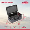 SKB iSeries 3U Shallow Fly Rack, Waterproof Polypropylene Hard Case with Durable Latches for Travel and Storage, Ideal for Musicians, 9 Inch, Black - 3 of 4