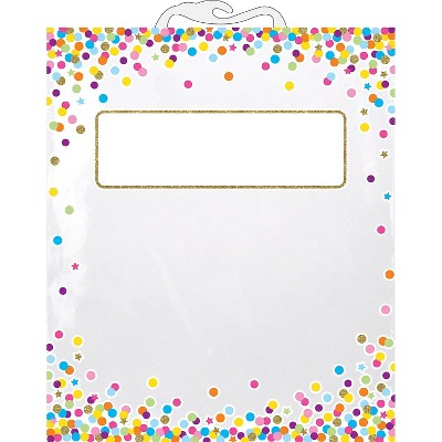 Ashley Productions Hanging Confetti Pattern Storage/Book Bag 10.5"" x 12.5"" Pack of 10 (ASH10560BN)