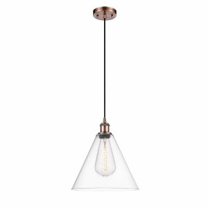 Berkshire - 1 Light Cord Hung Mini Pendant In Industrial Style-14.75 Inches Tall and 12 Inches Wide - 1 of 1