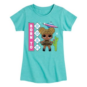 Girls' - LOL Surprise! - Queen Bee is Born to Roam Fitted Short Sleeve Graphic T-Shirt - 1 of 4