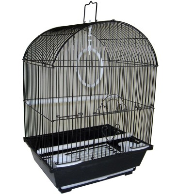 YML A1104BLK Round Top Style Small Parakeet Cage 11 x 9 x 16