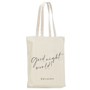 Lincove Stylish Canvas Tote Bag - Eco-Friendly, Reusable Shopping Bag - Perfect for Daily Use, Groceries, and Travel - 1 of 4