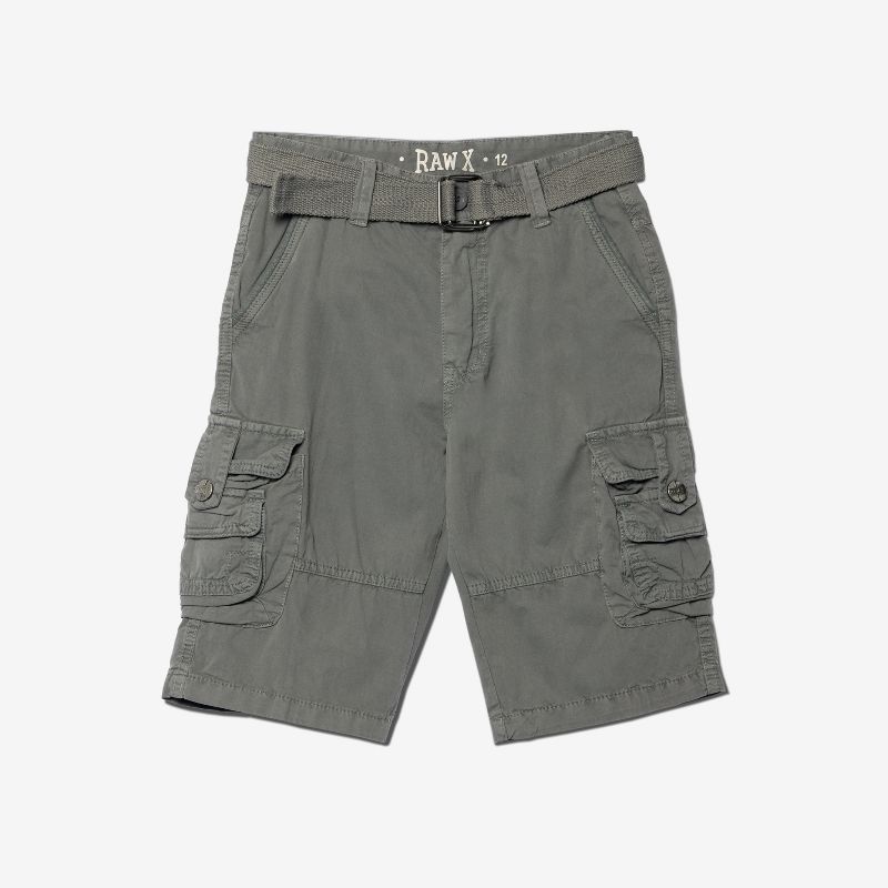 RAW X Boy's Belted Twill Cargo Shorts, 1 of 5
