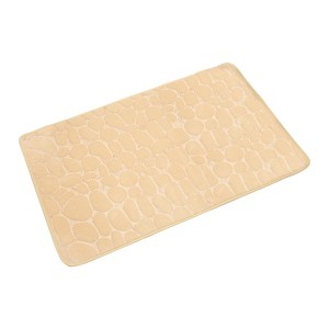 Unique Bargains Memory Foam Non-slip Water Absorbent Machine Washable Bath Mat - 1 of 4