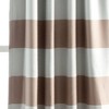 2pk 52"x84" Light Filtering Striped Window Curtain Panels Taupe Brown - Lush Décor: Mid-Century Modern, Rod Pocket - 3 of 4